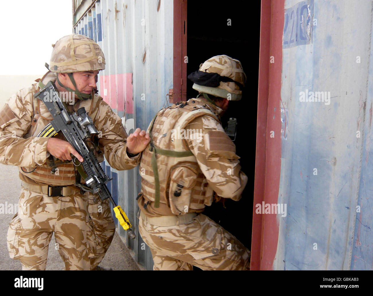 Umschichtung nach Afghanistan Stockfoto