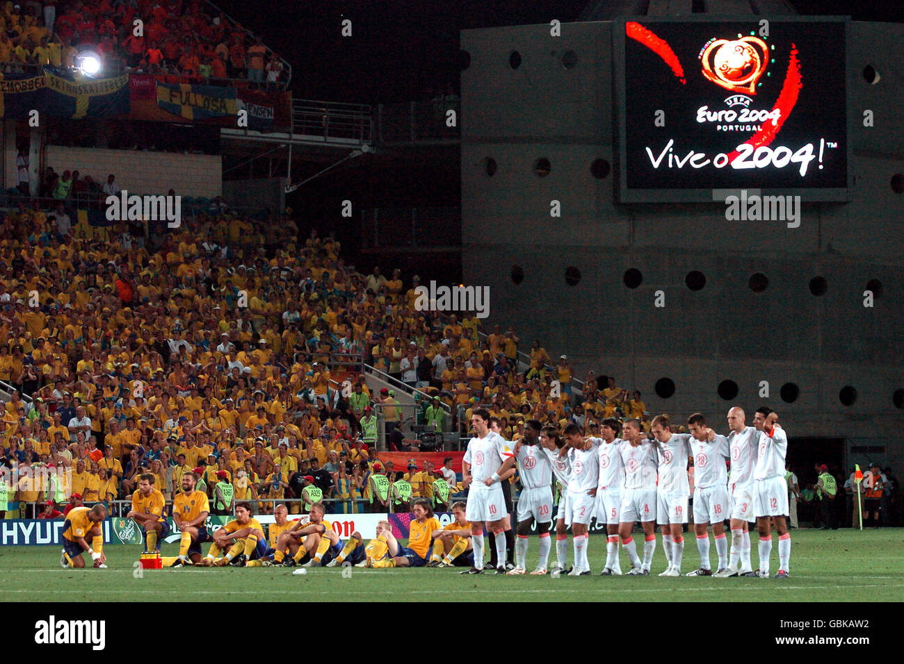 Fußball - Europameisterschaft 2004 - Viertelfinale - Schweden V Holland Stockfoto
