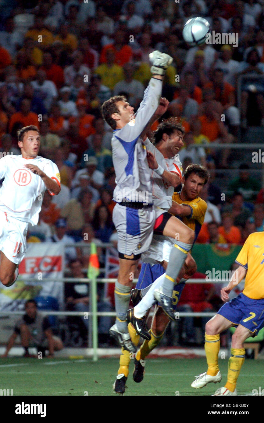 Fußball - Europameisterschaft 2004 - Viertelfinale - Schweden V Holland Stockfoto