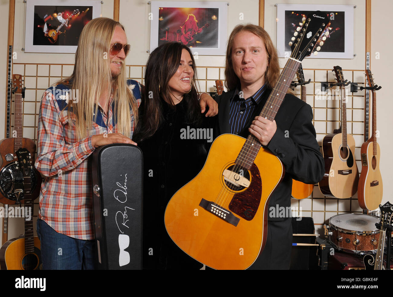 Neue Epiphone-Modell Stockfoto