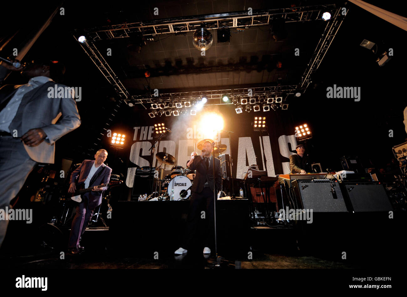 Die Specials im Konzert am ersten Abend ihrer UK-Tour in der O2 Academy in Newcastle. Stockfoto