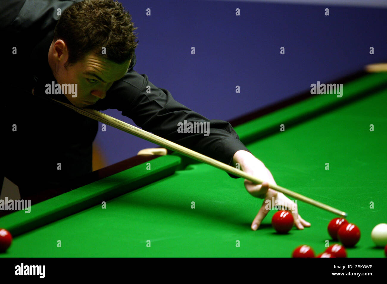 Snooker - Snookerweltmeisterschaften Betfred.com - Tag Zehn - Das Crucible Theater. Jamie Cope bei seinem zweiten Spiel während der Snooker-Weltmeisterschaft Betfred.com im Crucible Theatre, Sheffield. Stockfoto