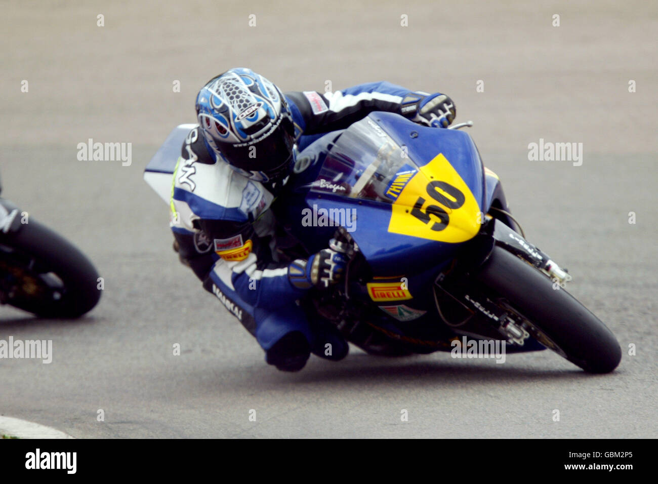 Motorradfahren - British Superbike Championship - Mallory Park. Steve Brogan von Rothwell Motorsports in Aktion Stockfoto
