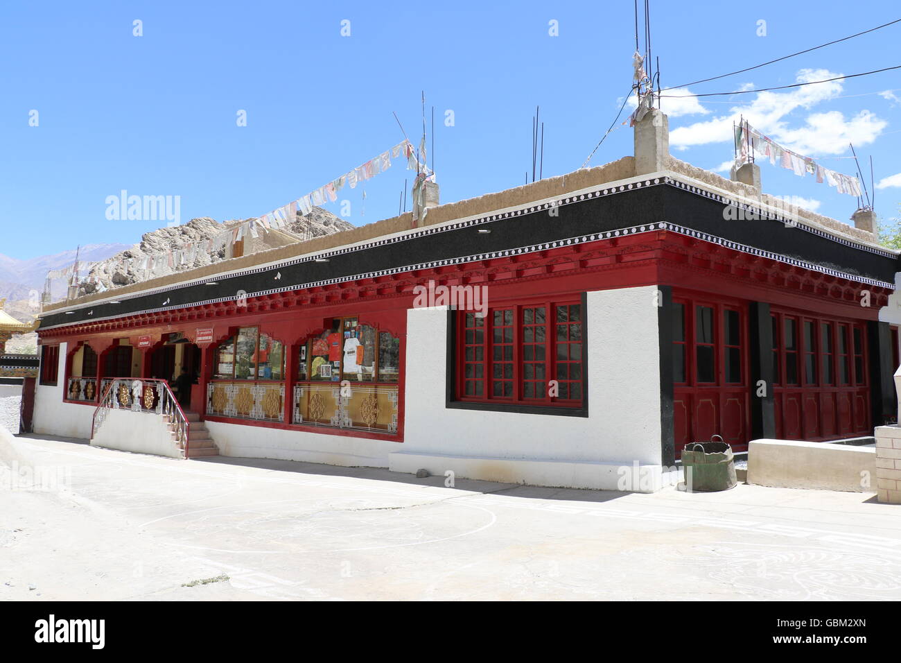 Thiksay-tibetisch-buddhistischen Kloster Stockfoto