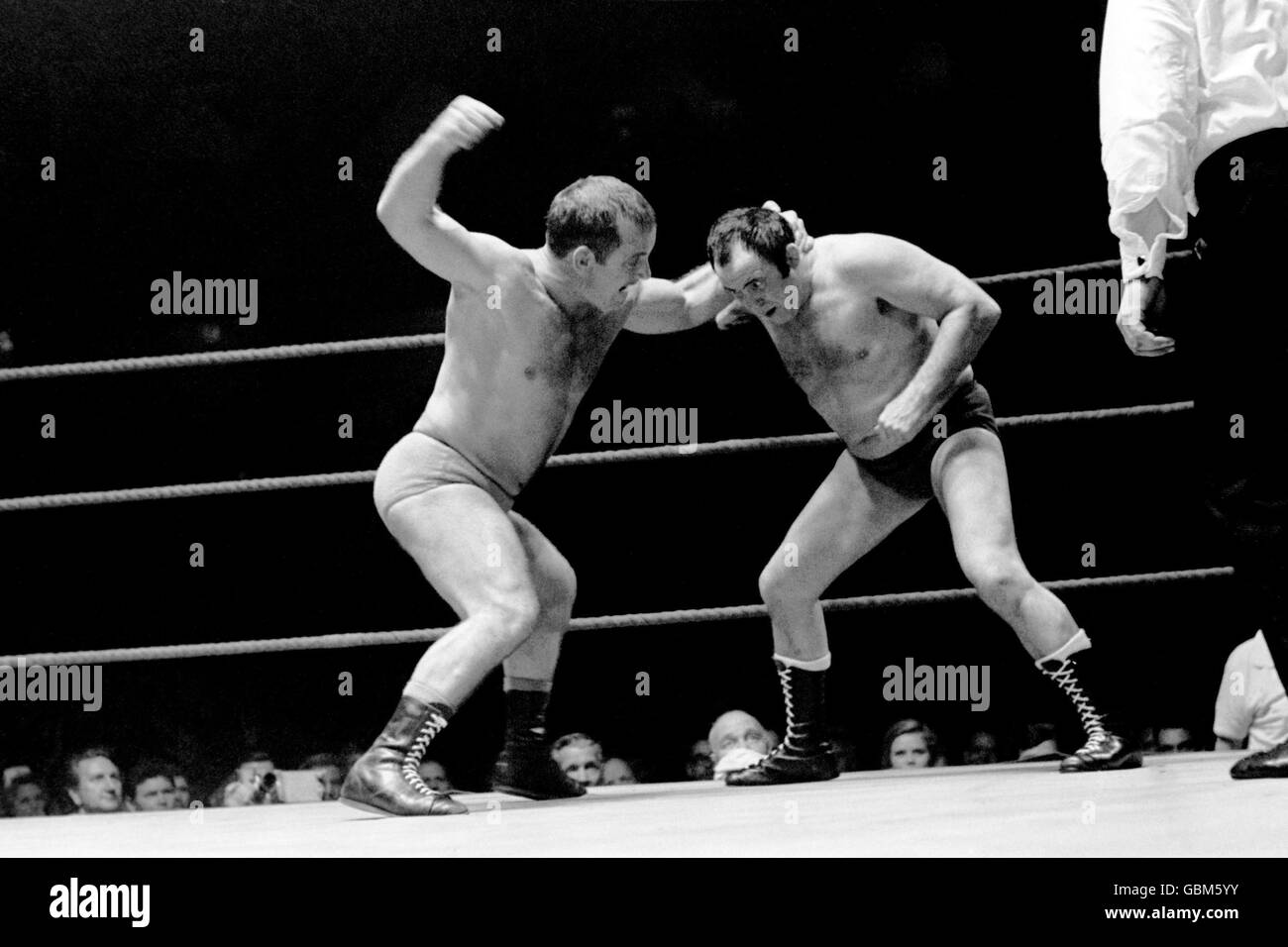 Wrestling - England / Frankreich - Royal Albert Hall Stockfoto