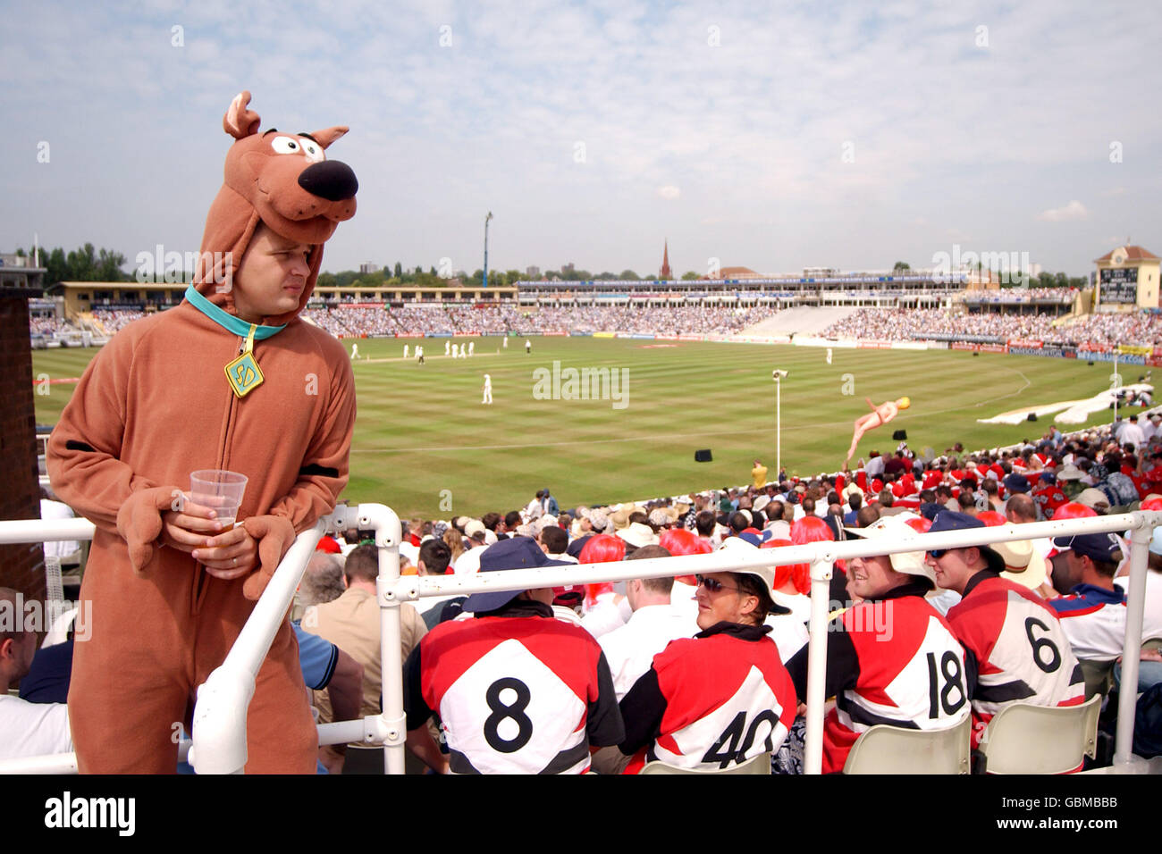 Cricket - npower Second Test - England gegen Westindien - Tag drei. Scooby Doo hat eine Pause vom Beobachten des Cricket Stockfoto