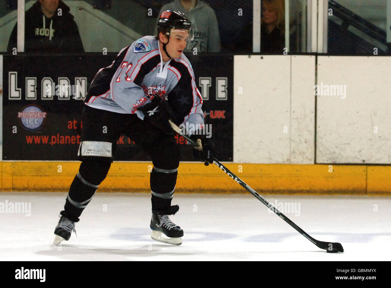 Eishockey - All Star Elite League - Northern All Stars gegen Southern All Stars - Coventry Skydome. Jeff Hutchins aus Newcastle vertritt die Northern All Stars während des Elite League All Star-Spiels im Coventry Skydome, Coventry Stockfoto