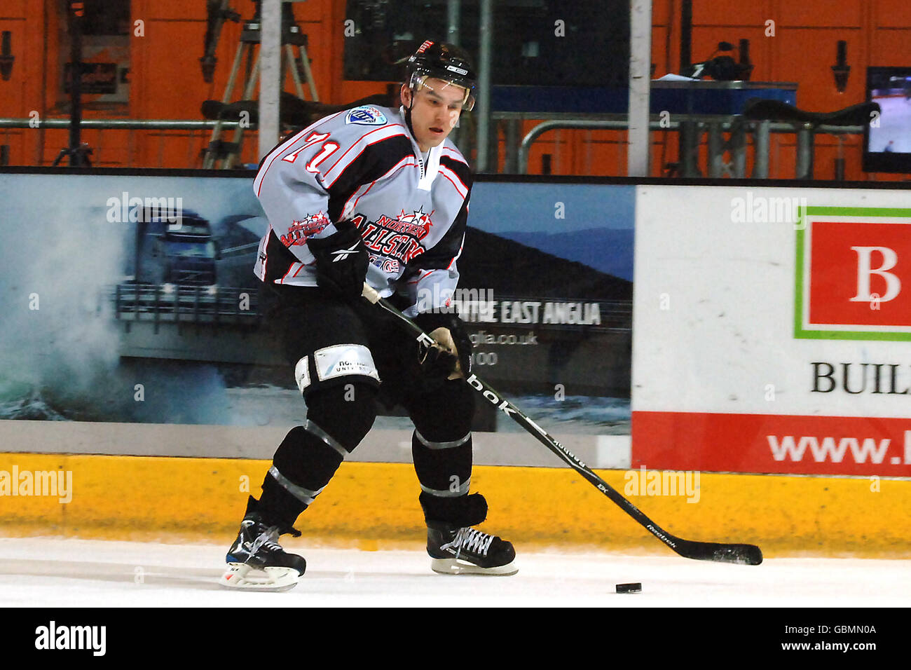 Jeff Hutchins aus Newcastle vertritt die Northern All Stars während des Elite League All Star-Spiels im Coventry Skydome, Coventry Stockfoto