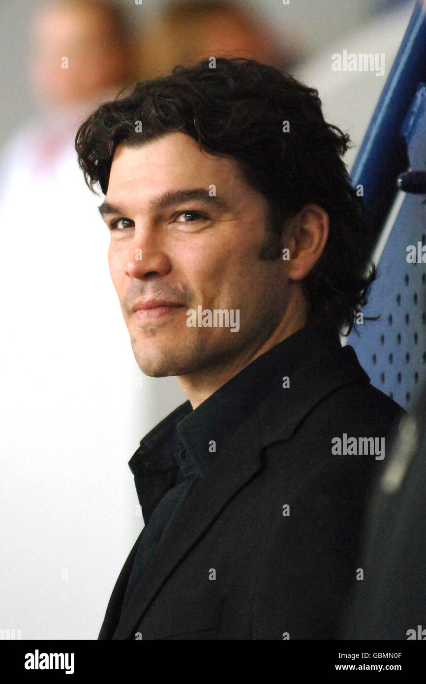 Dave Matsos von Sheffield, der die Southern All Stars während des Elite League All Star-Spiels im Coventry Skydome in Coventry vertritt Stockfoto