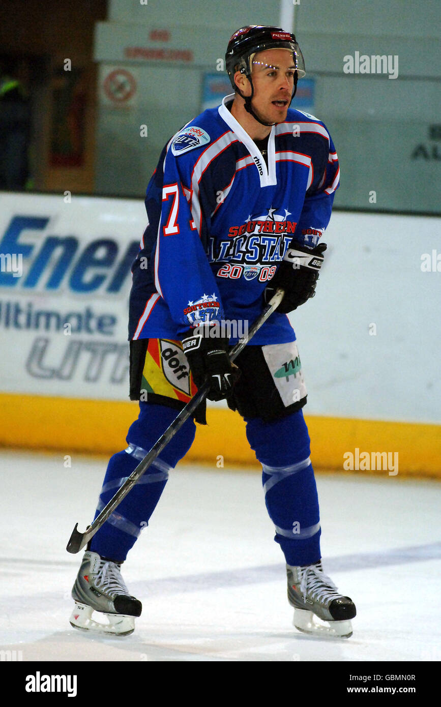 Eishockey - All Star Elite League - Northern All Stars gegen Southern All Stars - Coventry Skydome. Corey Neilson von Nottingham vertritt die Southern All Stars während des Elite League All Star-Spiels im Coventry Skydome, Coventry Stockfoto