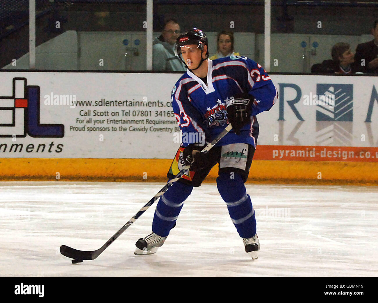 Eishockey - All Star Elite League - Northern All Stars gegen Southern All Stars - Coventry Skydome. Mark Richardson von Nottingham vertritt die Southern All Stars während des Elite League All Star-Spiels im Coventry Skydome, Coventry Stockfoto