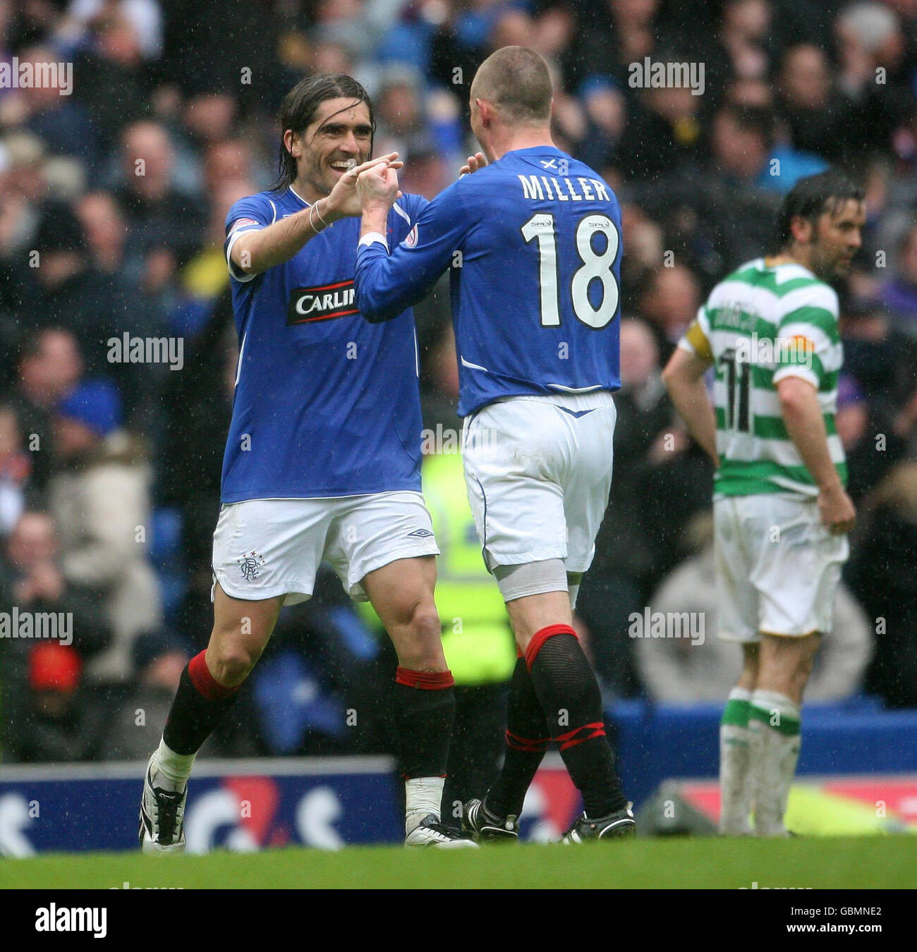 Fußball - Clydesdale Bank Scottish Premier League - Rangers V Celtic - Ibrox Stadium Stockfoto