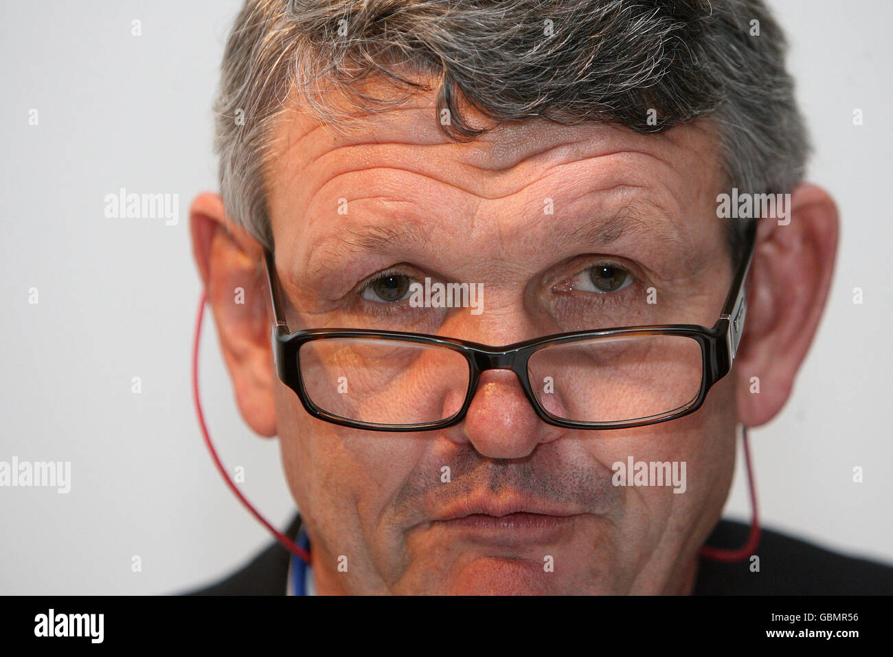 Der ehemalige südafrikanische Kapitän Morne Du Plessis während der Rugby Union World Cup 2015/2019-Ausschreibung am Royal College of Physicians of Ireland in Dublin. Stockfoto