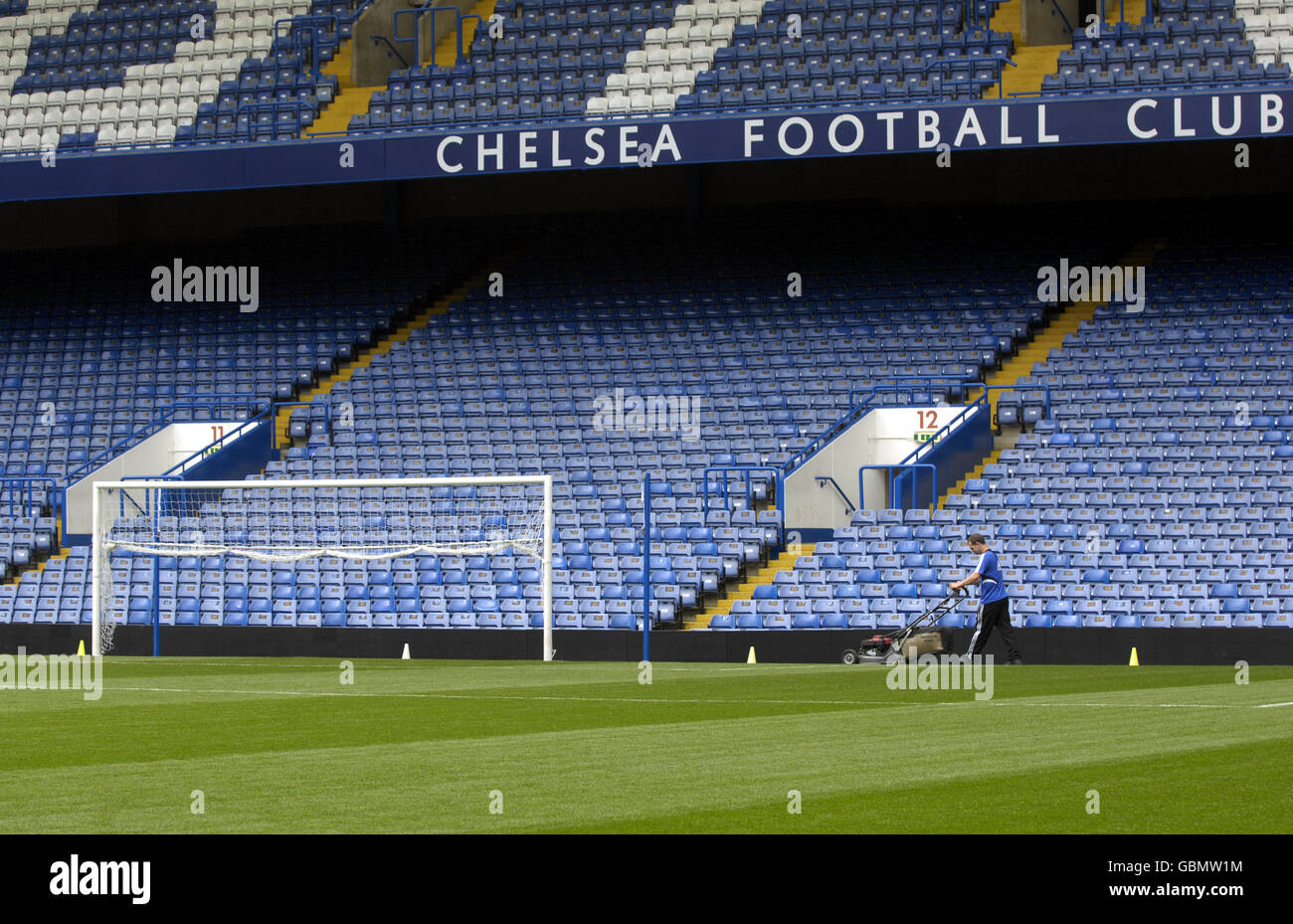 Chelsea Football Club Stadion Lager - Stamford Bridge Stockfoto