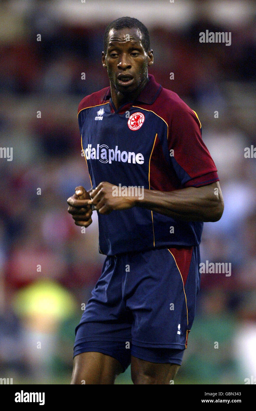 Fußball - freundlich - Nottingham Forest / Middlesbrough. Ugo Ehiogu, Middlesbrough Stockfoto