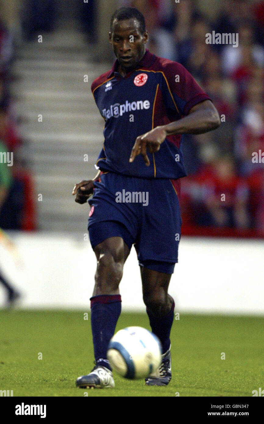 Fußball - freundlich - Nottingham Forest / Middlesbrough. Ugo Ehiogu, Middlesbrough Stockfoto