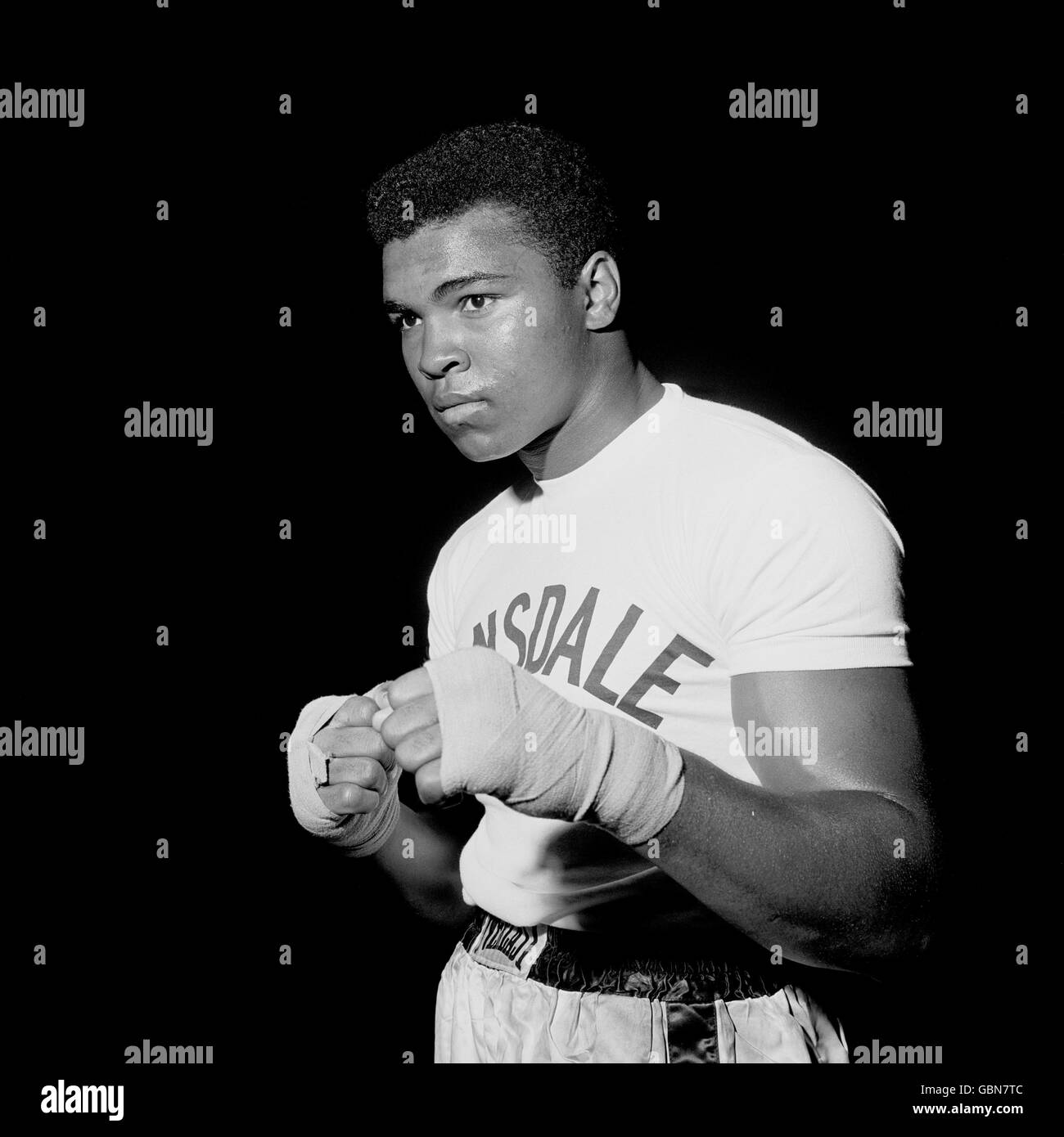 Boxen - Welt-Schwergewichts-Titel - Muhammad Ali V Henry Cooper - Ali Ausbildung Stockfoto