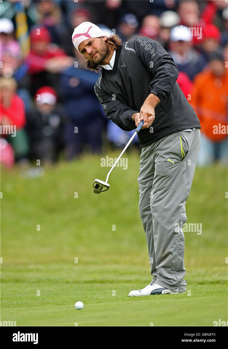 Der Schwede Johan Edfors in Aktion während der 3 Irish Open im County Louth Golf Club, Baltray, Irland. Stockfoto