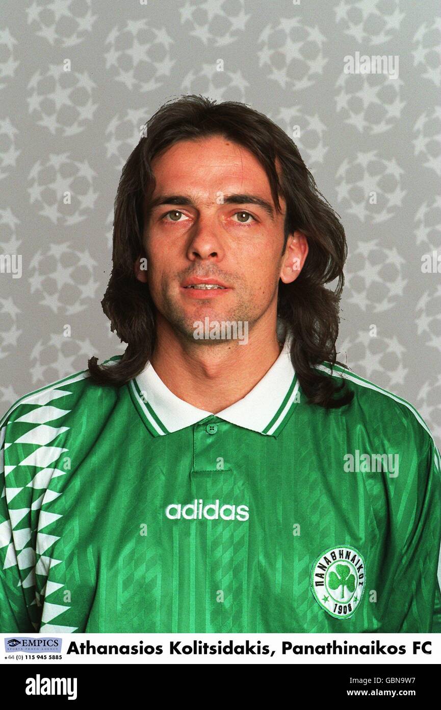 UEFA Champions League 1995/96. UEFA Champions League 1995/96 .... Athanasios Kolitsidakis, Panathinaikos FC Stockfoto