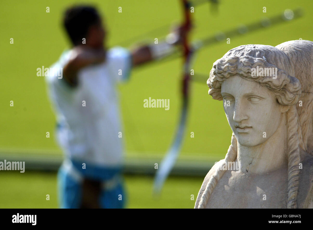 Bogenschießen - Olympische Spiele Athen 2004 - Männer der individuellen Stockfoto