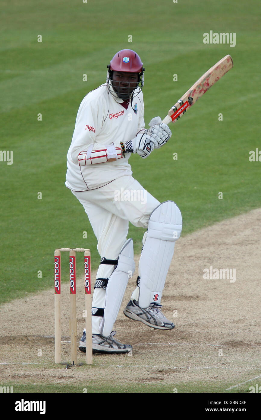 Cricket - npower Second Test - Tag fünf - England gegen Westindien - Chester le Street. Sulieman Benn von West Indies schlägt gegen England Stockfoto