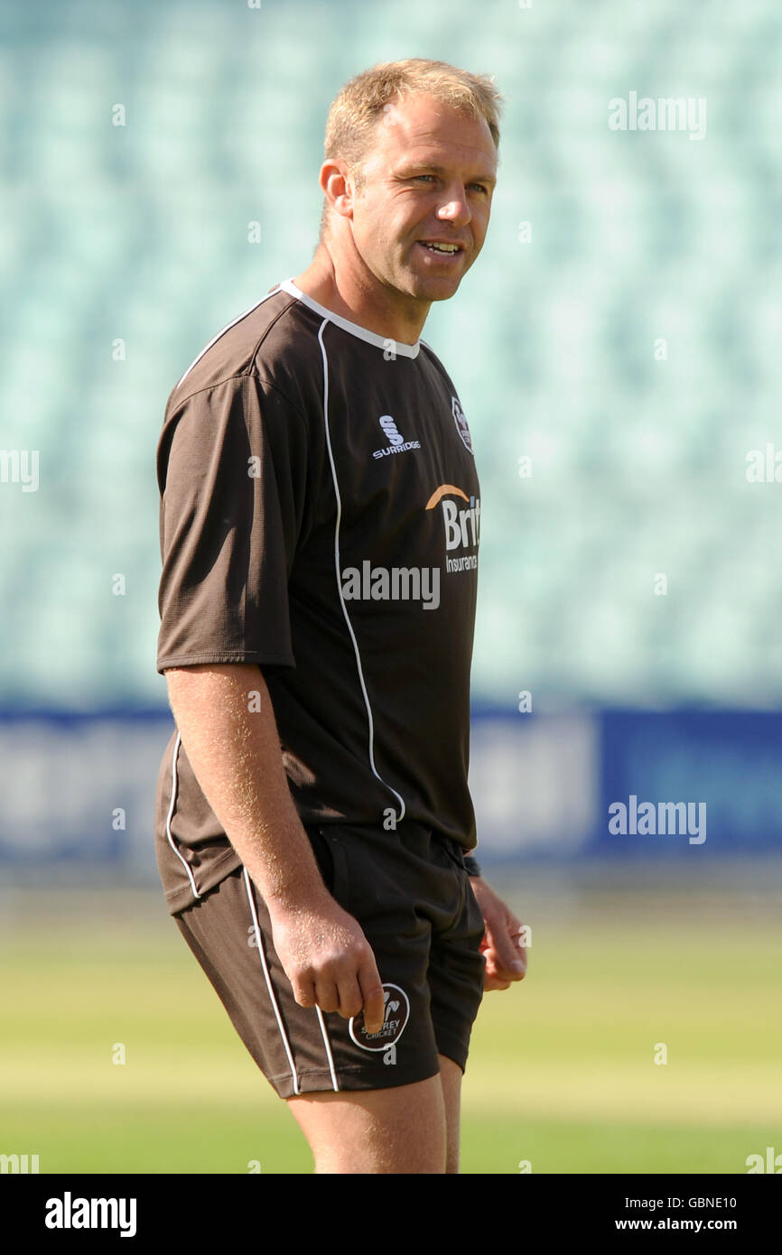 Chris Adams, professioneller Cricket-Manager von Surrey Brown Caps Das Spiel Stockfoto