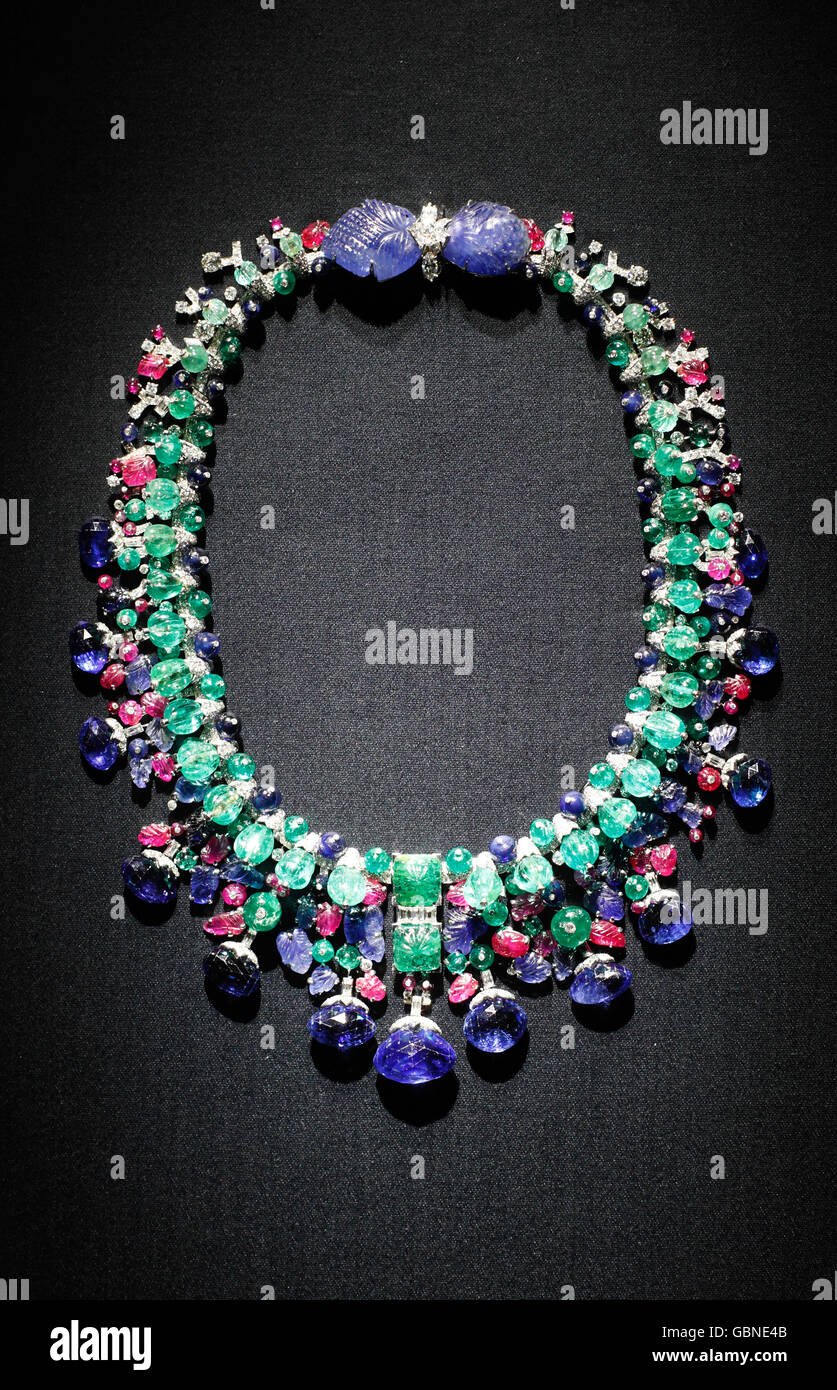 Diamant-Halskette Stockfoto