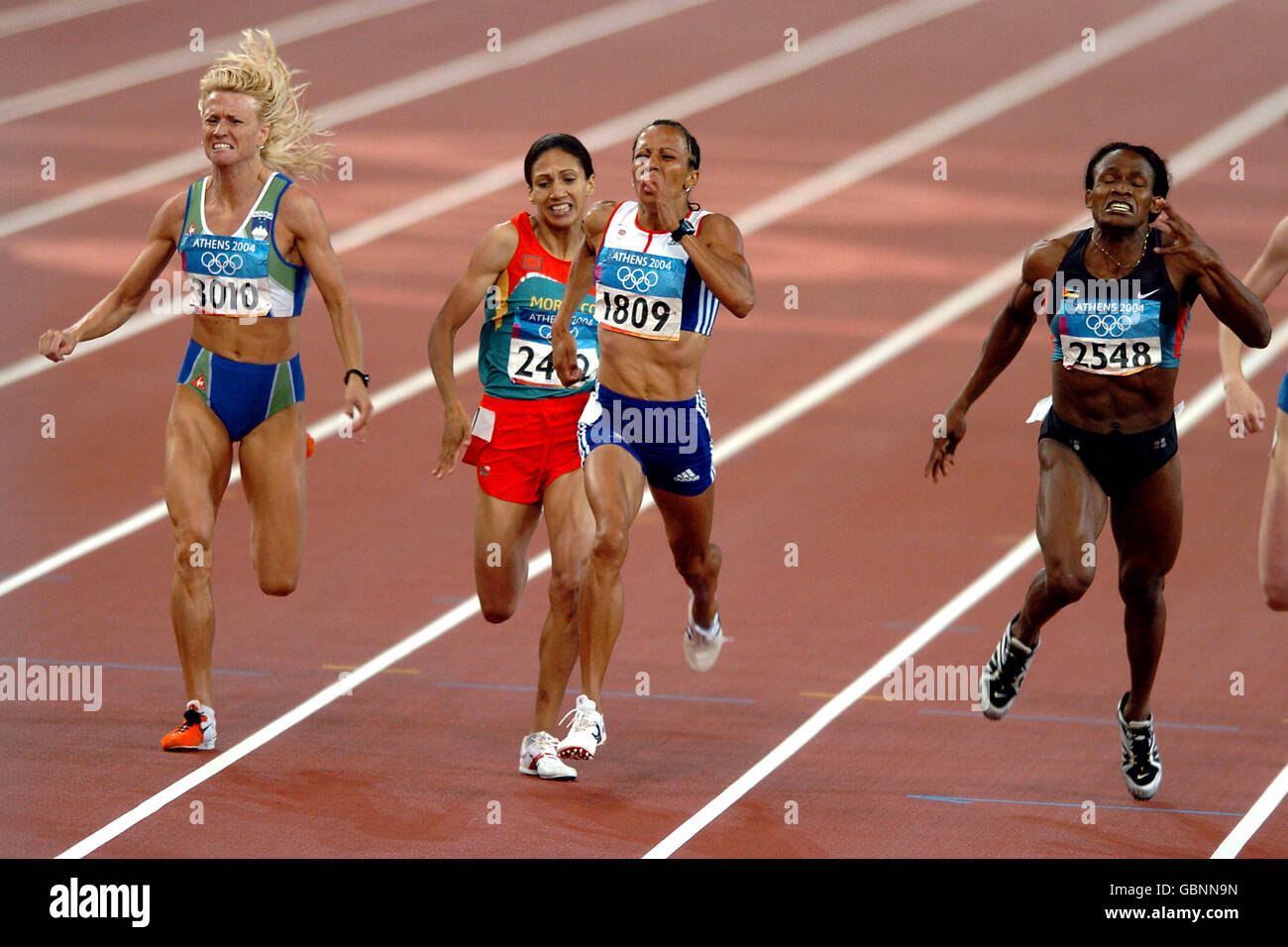 Leichtathletik Olympische Spiele Athen 2004 Frauen 800m Finale