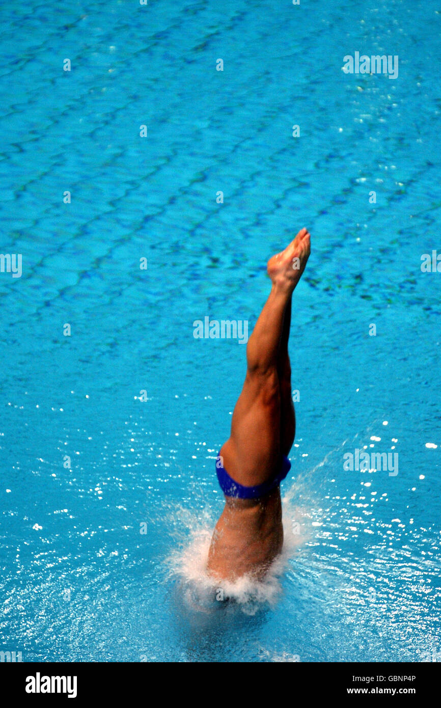 Tauchen - Athen Olympische Spiele 2004 - Herren 3m Sprungbrett - Halbfinale Stockfoto