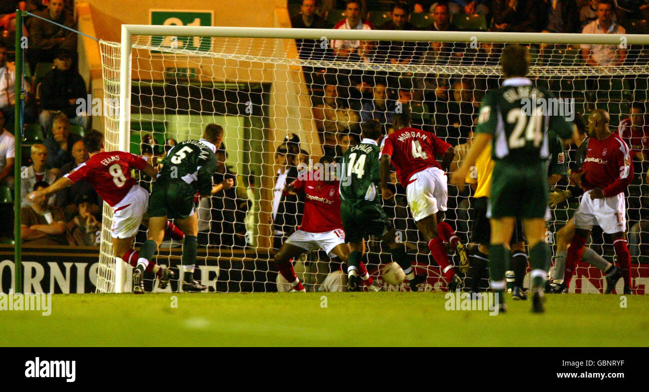 Fußball - Coca-Cola Football League Championship - Plymouth Argyle V Nottingham Forest Stockfoto