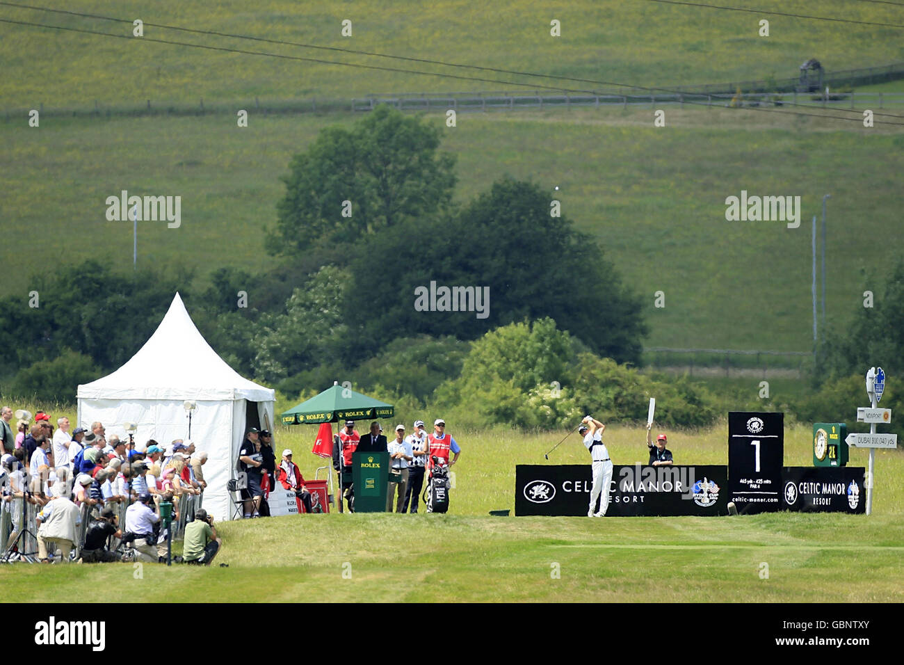 Golf - die Celtic Manor Wales Open 2009 - Tag eins - das Celtic Manor Resort Stockfoto