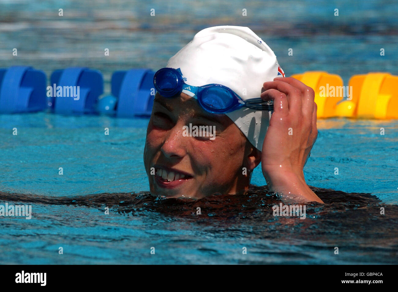 Moderner Fünfkampf - Olympische Spiele Athen 2004 - Frauen - schwimmen Stockfoto