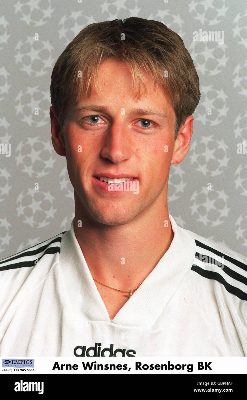 UEFA Champions League 1995/96 .... Arne Winsnes, Rosenborg BK Stockfoto