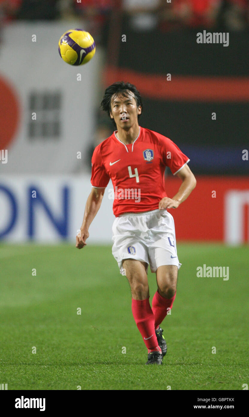 Fußball - FIFA Fußball-Weltmeisterschaft 2010 - Qulaifying Round - Gruppe zwei - Südkorea gegen Saudi-Arabien - Seoul World Cup Stadium. Yong-hyung Cho, Südkorea Stockfoto