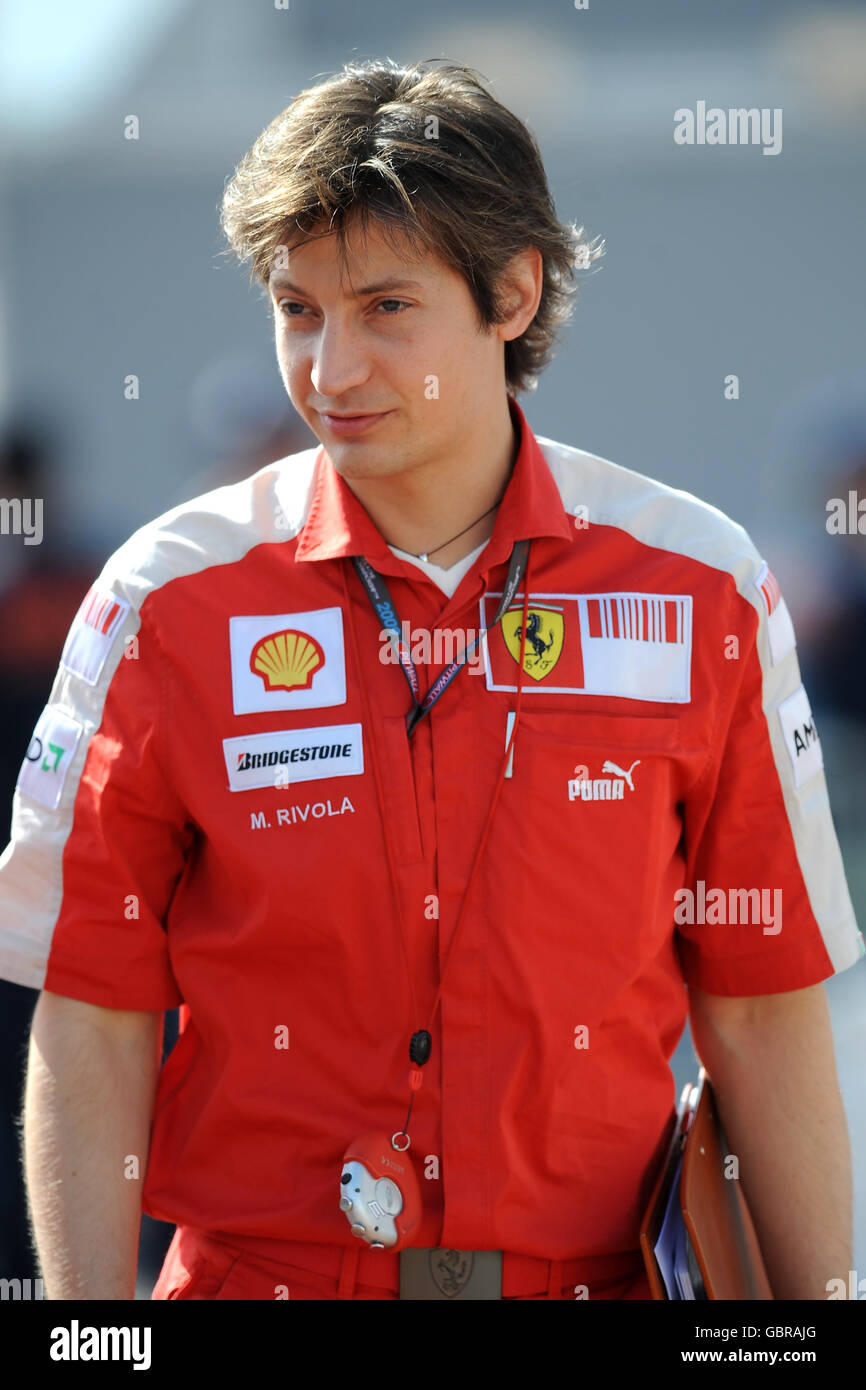 Formel-1-Autorennen - Grand-Prix-Training von Monaco - Circuit de Monaco. Scuderia Ferrari Team Manager Massimo Rivola, im Fahrerlager während des Trainings auf dem Circuit de Monaco. Stockfoto