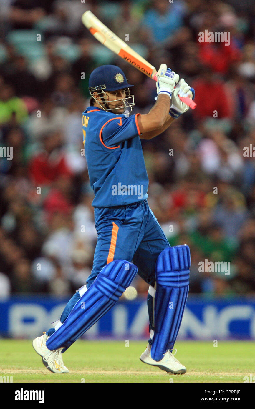 Cricket - ICC World Twenty20 2009 - Warm Up Match - Indien gegen Pakistan - The Brit Oval. Mahendra Singh Dhoni, Indien Stockfoto