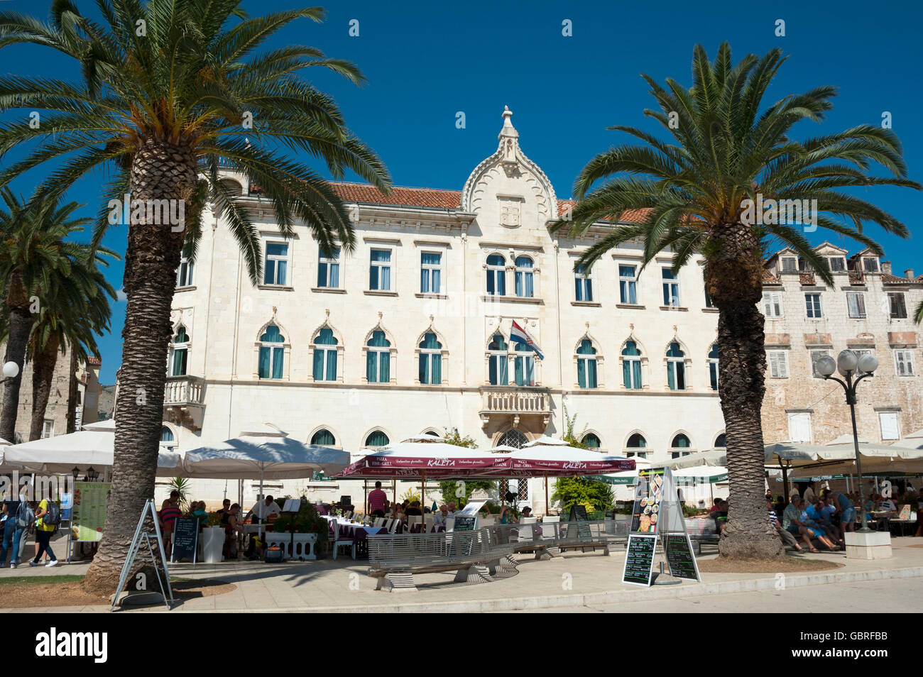 Grundschule, Altstadt, Trogir, Split-Dalmatien, Kroatien Stockfoto