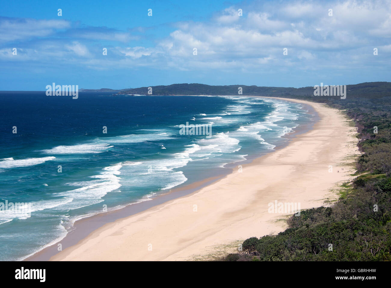 Surf- und Arakwal National Park in der Nähe von Byron Bay NSW Australia Stockfoto