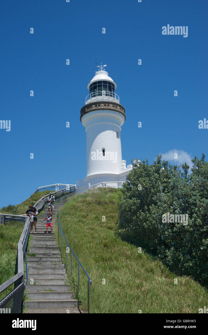 Vistors Byron Bay Leuchtturm NSW Australia Stockfoto