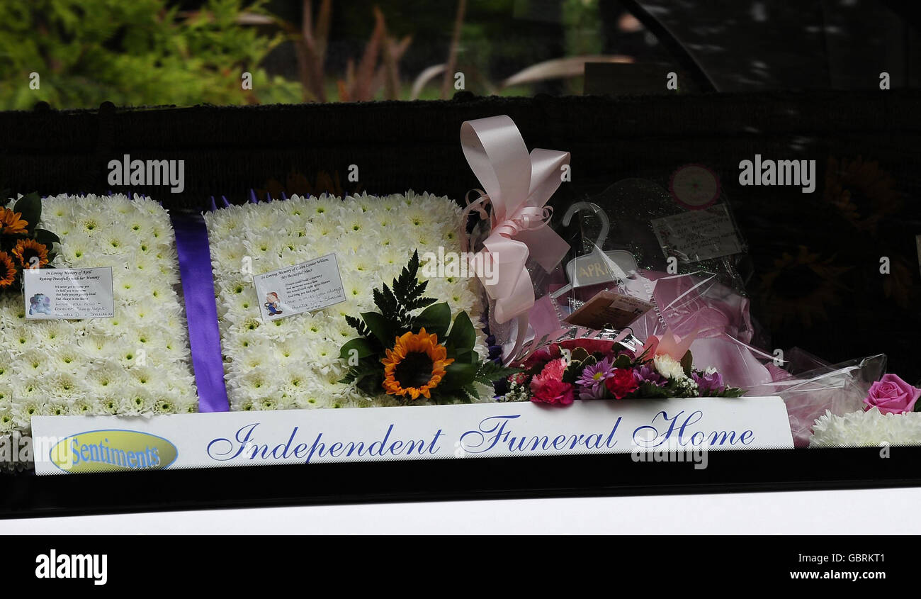 Claire Wilson Beerdigung Stockfoto
