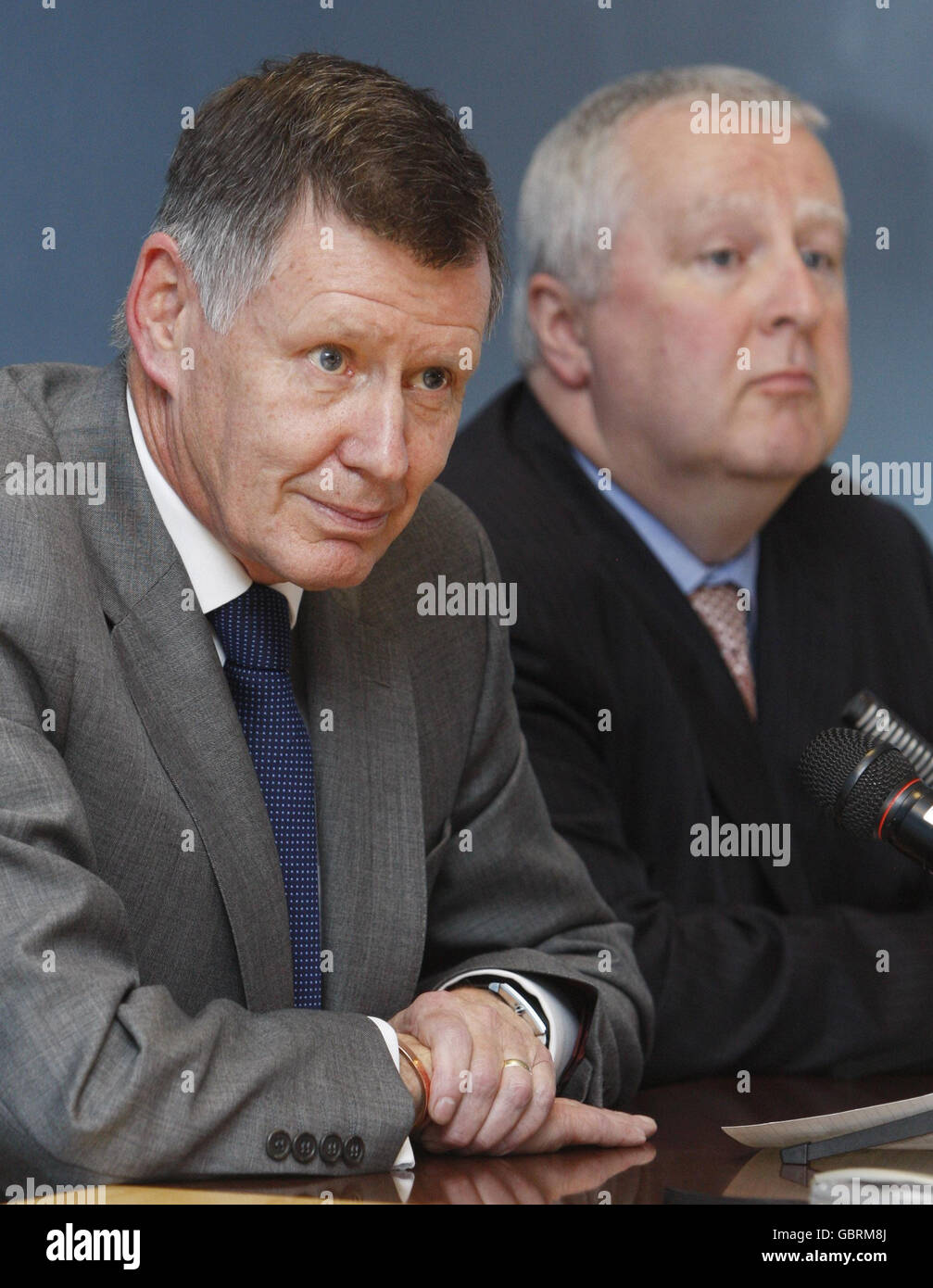 Fußball - Medienkonferenz SPL - Hampden Park Stockfoto