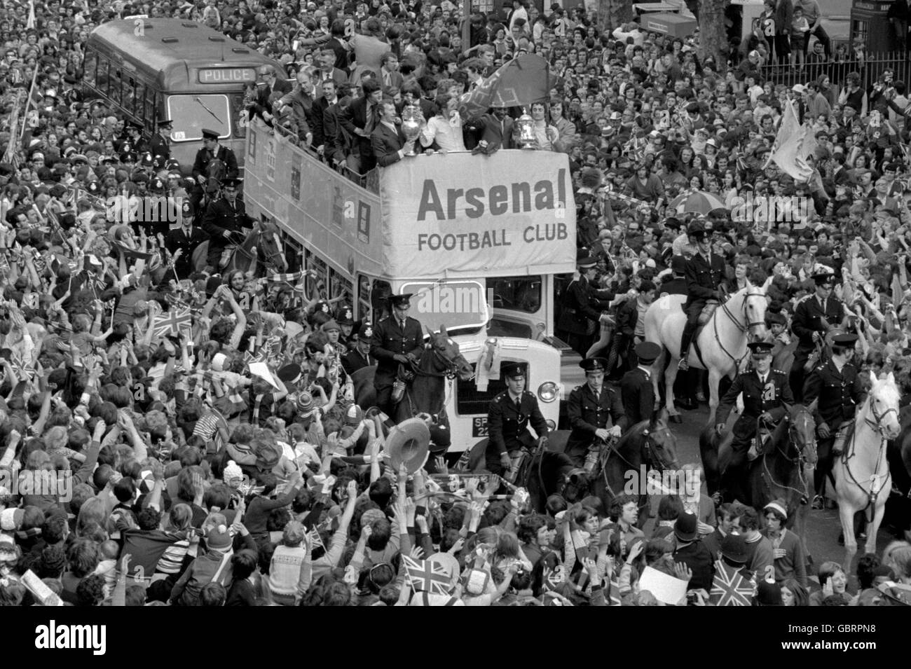 Fußball - Football League Division One - Arsenal Double feiern Stockfoto