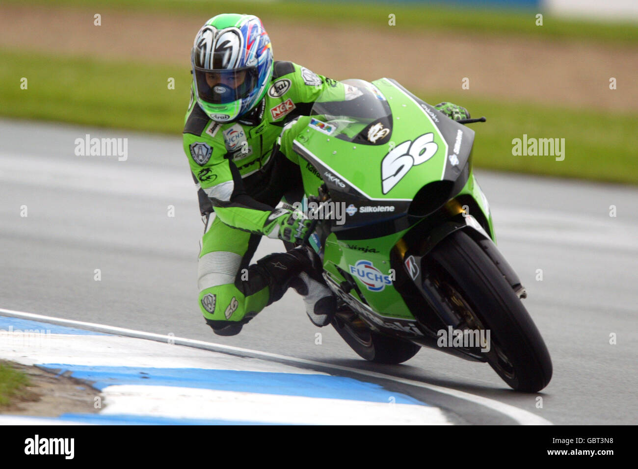 Motorradfahren - großer Preis von Großbritannien - Moto GP - Rennen. Shinya Nakano in Aktion Stockfoto