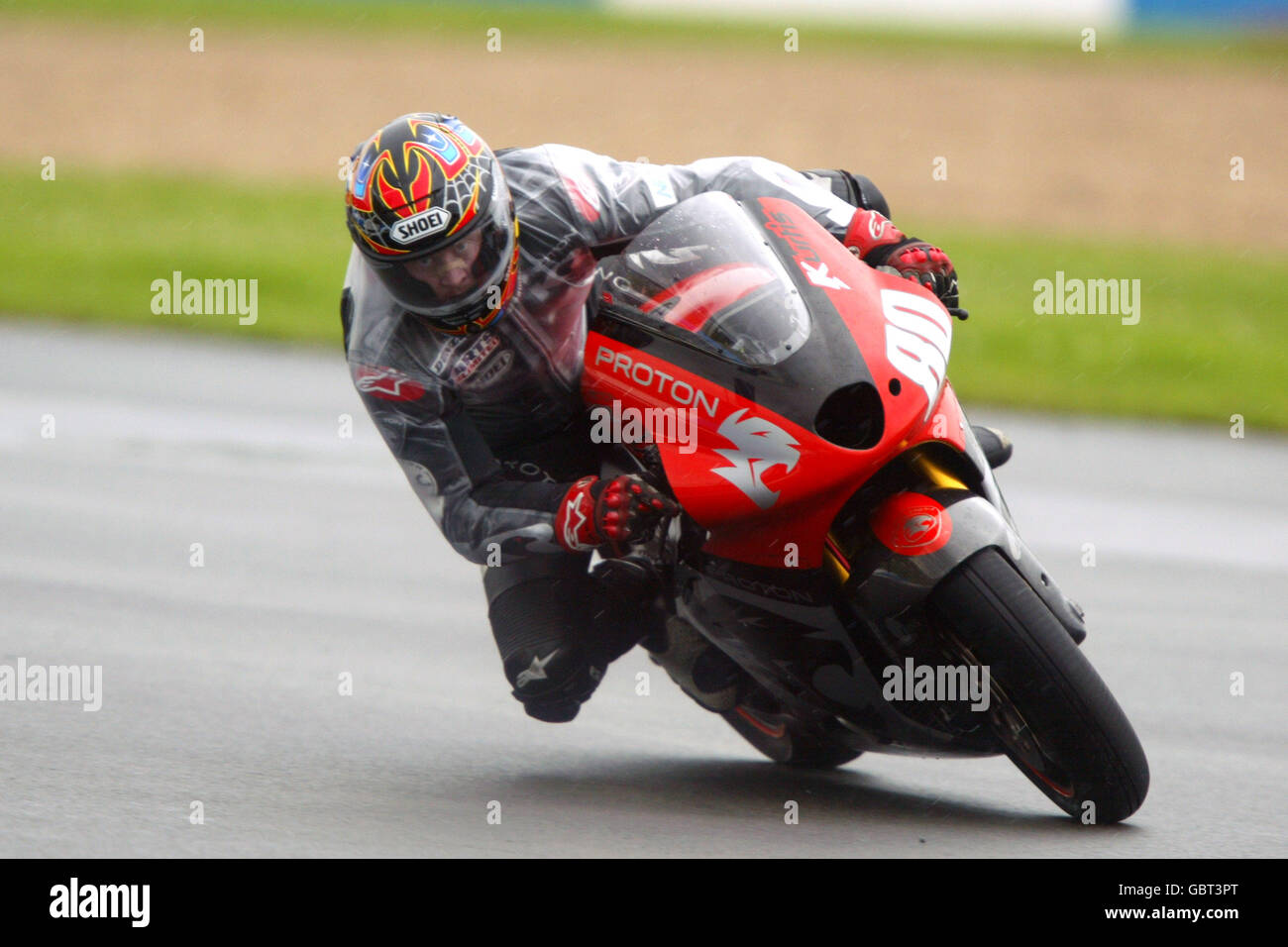 Motorradfahren - großer Preis von Großbritannien - Moto GP - Rennen. Kurtis Roberts in Aktion Stockfoto