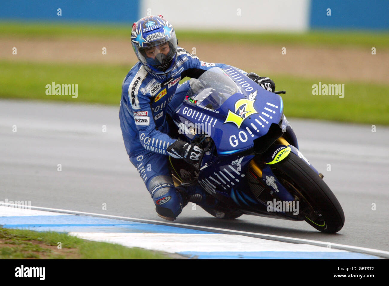 Motorradfahren - großer Preis von Großbritannien - Moto GP - Rennen. Norick AbE in Aktion Stockfoto