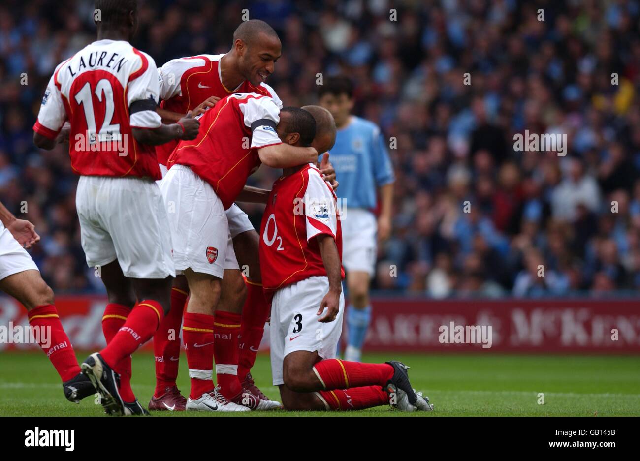 Fußball - FA Barclays Premiership - Manchester City gegen Arsenal Stockfoto