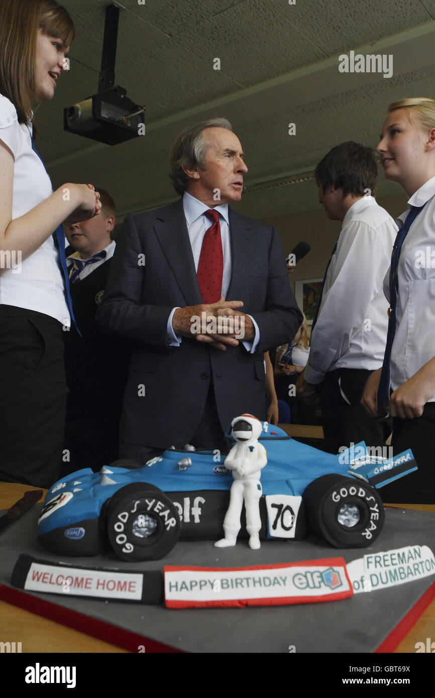 Jackie Stewart machte eine Freeman von West Dunbartonshire Stockfoto