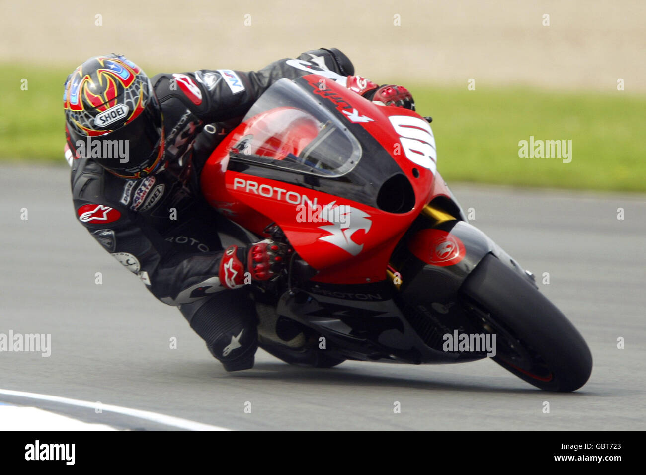 Motorradfahren - großer Preis von Großbritannien - Moto GP - Qualifikation. Kurtis Roberts in Aktion Stockfoto