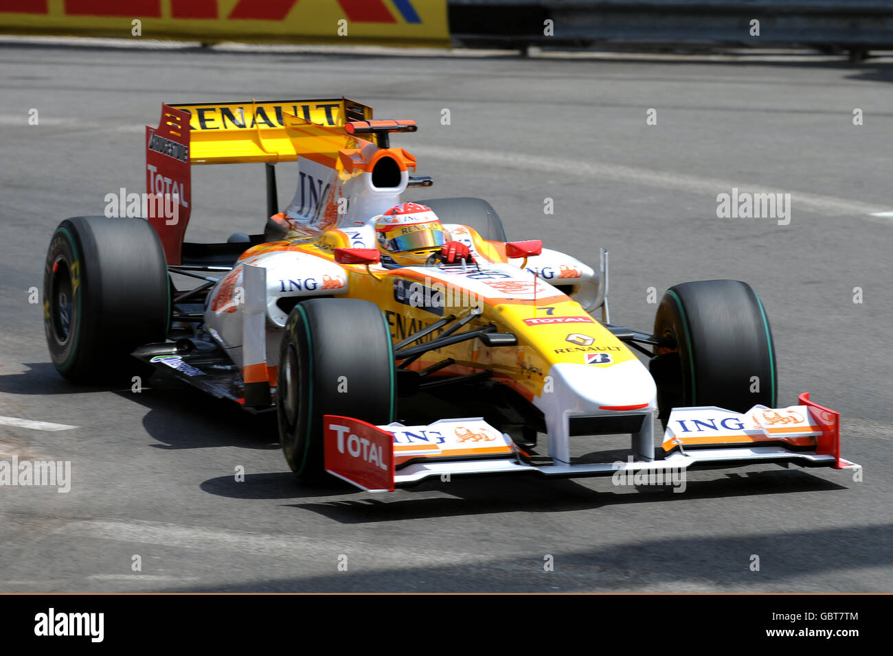 Formel-1-Autorennen - großer Preis von Monaco - Qualifikation - Circuit de Monaco. Fernando Alonso, Renault Stockfoto