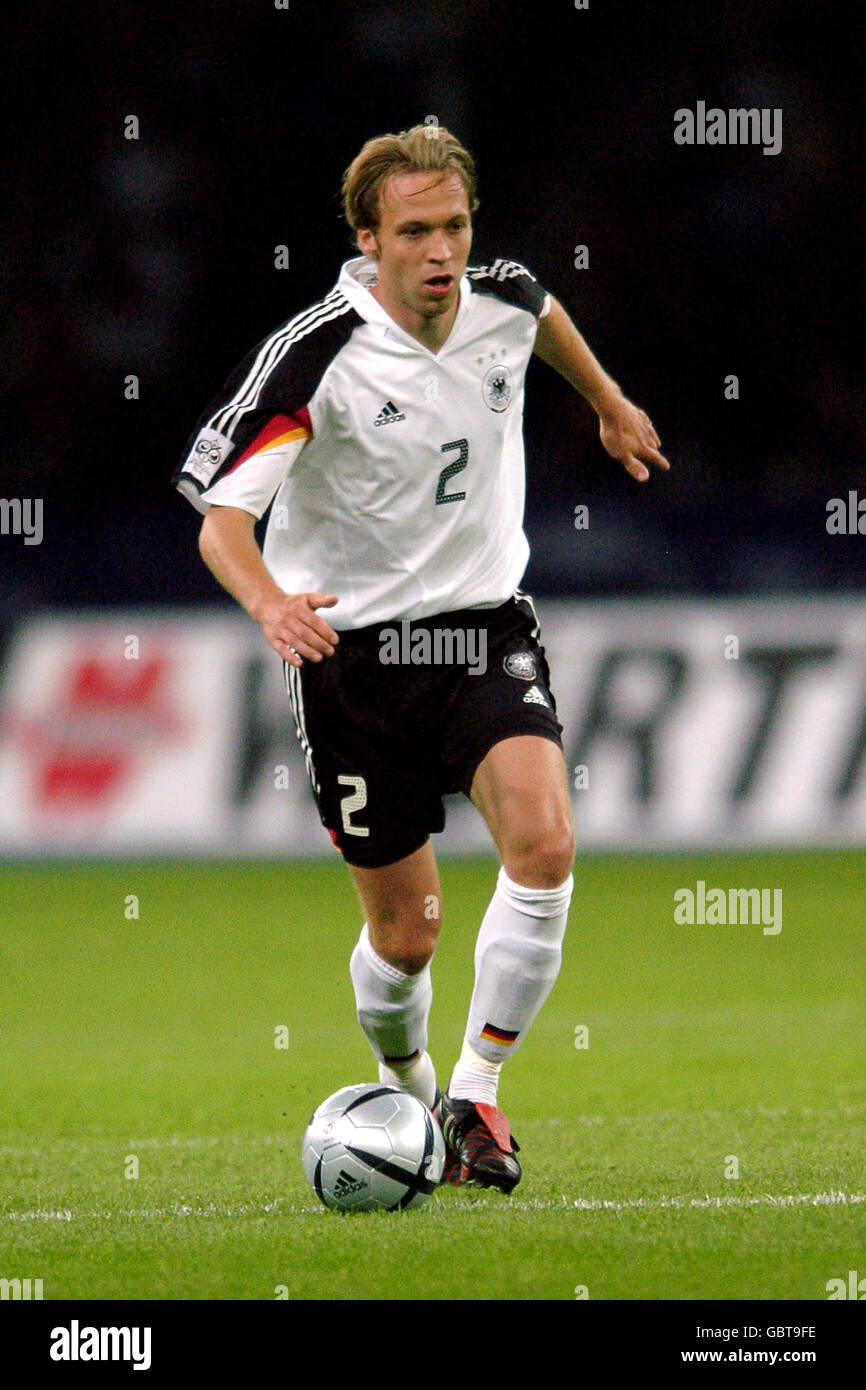 Fußball - International freundlich - Deutschland gegen Brasilien. Andreas Hinkel, Deutschland Stockfoto
